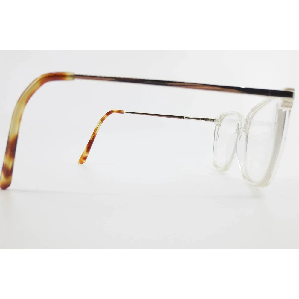 Warby Parker 20227 Crystal Clear Gold Cat Eye Eyeglasses Frames 55-16-145